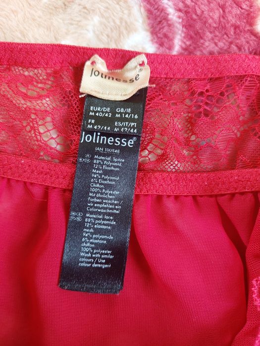 Jolinesse koszulka nocna koronkowa na ramiączkach