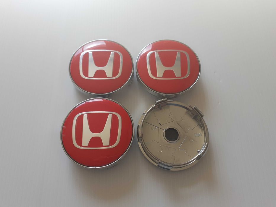 Centros/tampas de jante completos Honda com 58, 60, 65 e 69 mm