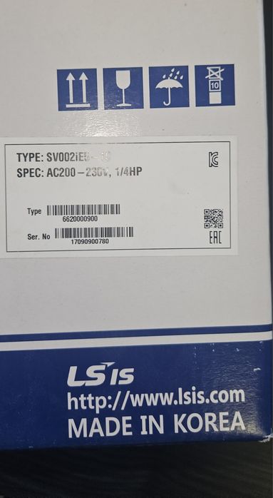 Falownik LG SV002IE5 LG 0.2kW 0.2kW 1F 230V NOWY