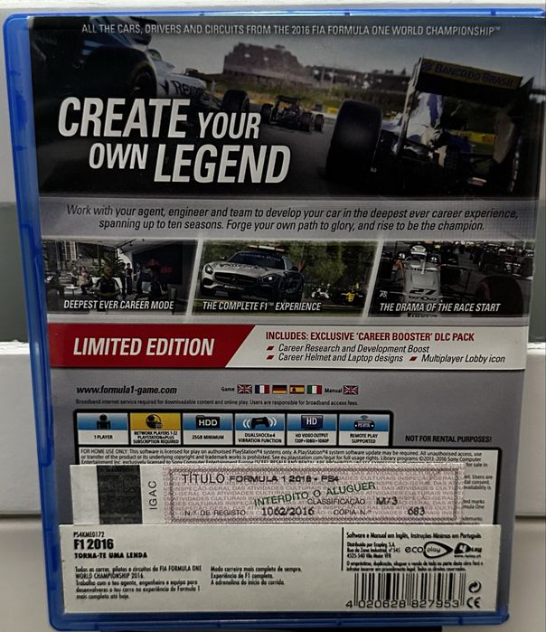 Vendo F1 2016 PS4