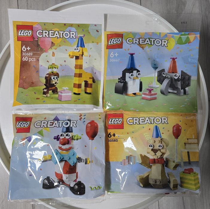 Nowe zestaw 9x LEGO Creator polybag