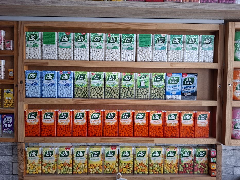 Kolekcja cukierków tic tac tik tak