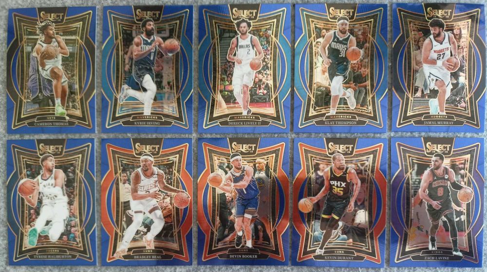 11 kart NBA 2024-25 Select Blue Booker Durant Irving Haliburton LaVine
