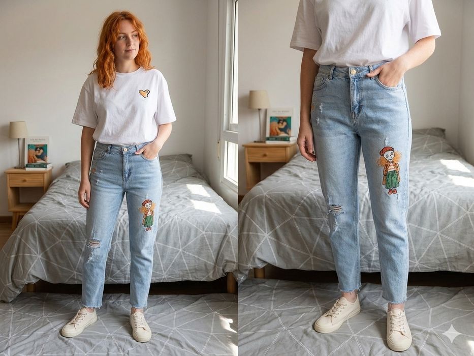 Jasne jeansy rozmiar S msara