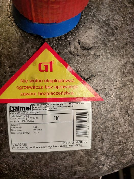 Bojler na wodę 200L