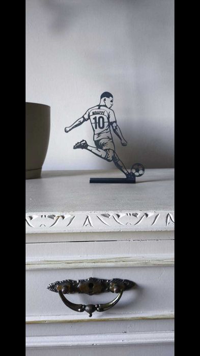 pack trio silhuetas 3d cristiano ronaldo messi mbappé