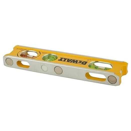 DeWALT DWHT42525-0 Рівень з алюмінію 165 мм з 3 капсулами і магнітами