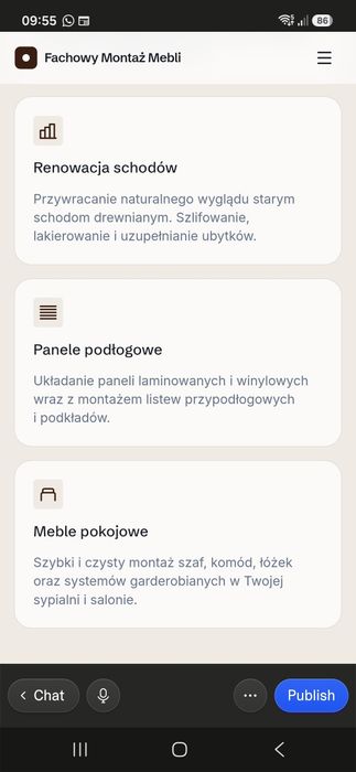 Montaż mebli, schody-odnawianie, podlogi