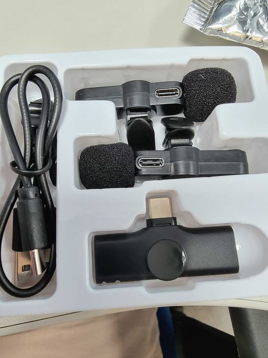 Microfone Lapela Duplo sem fios [NOVO] - Lav Mic Wireless