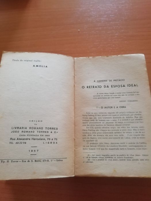 Lote de 3 livros antigos das Edições Romano Torres