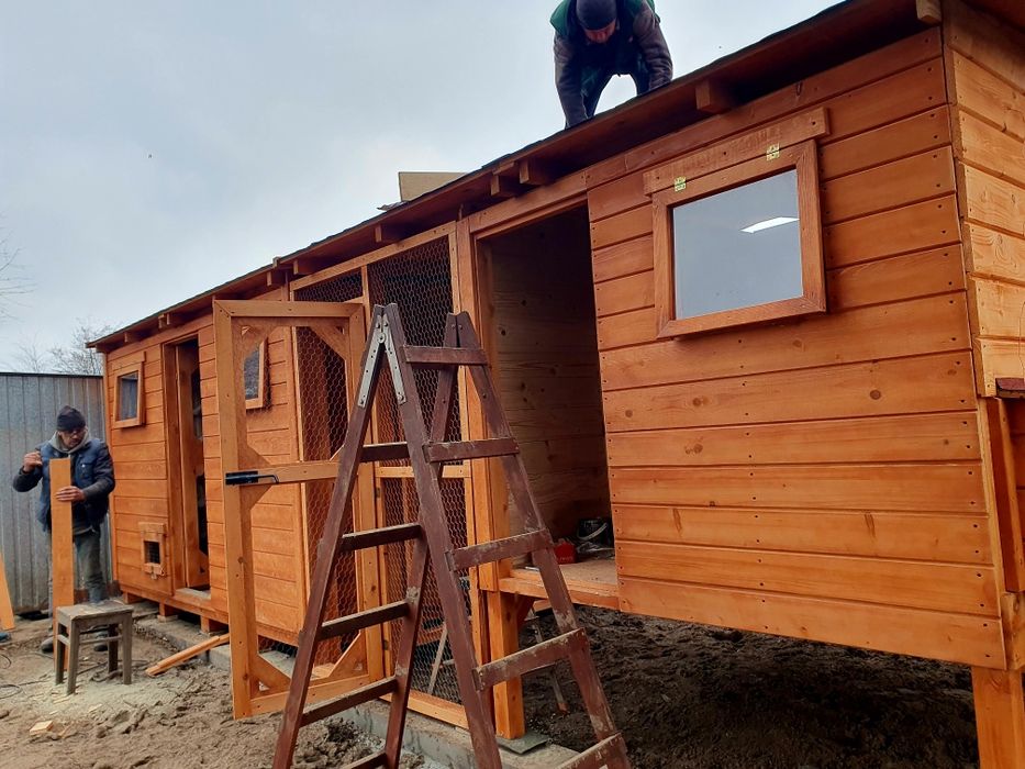 Gołębnik - kurnik kompleks o różnych wzorach i wymiarach solidny.