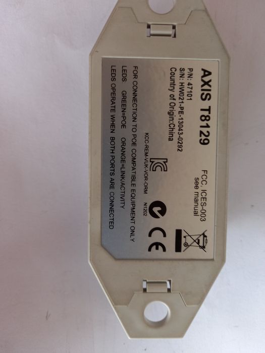 РОЕ удлинитель AXIS T8129 PoE Extender
