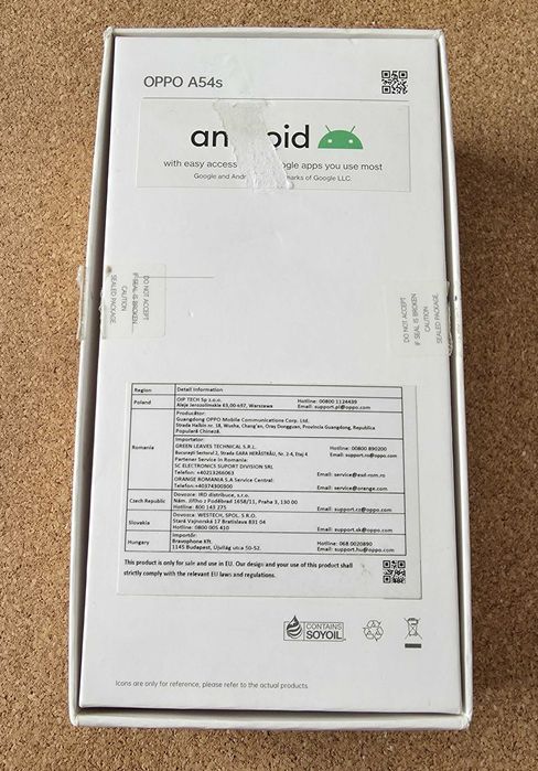 Pudełko do OPPO A54s 4GB / 128GB Oryginalne