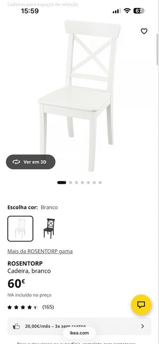 Cadeiras IKEA Rosentorp