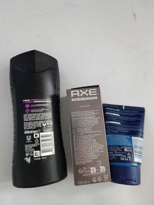 Zestaw męski box kosmetyków: AXE, NIVEA