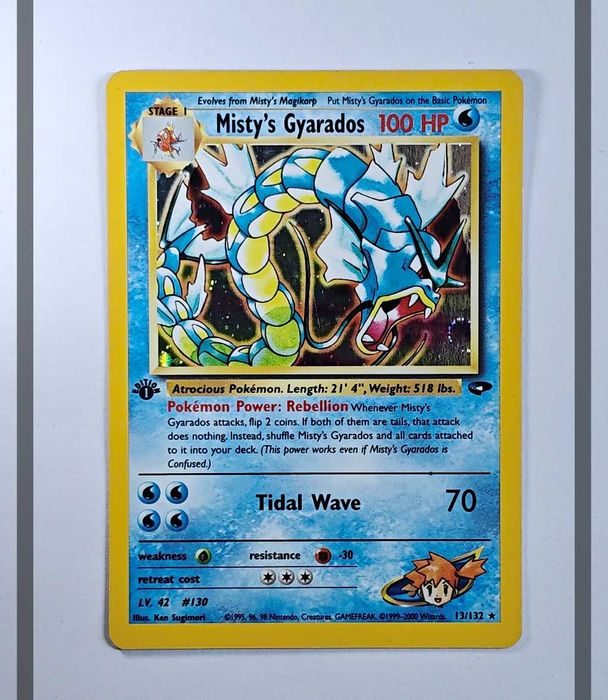 Misty's Gyarados 13/132 GH 1st Edition Pokemon ENG