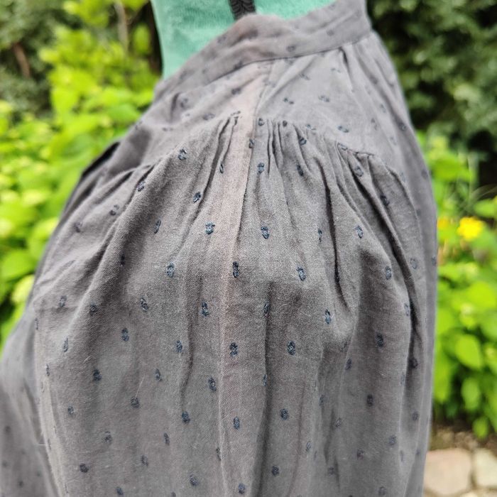 Bluzka boho H&M 44 XXL czarna bawełna bohemian folk hippie haft