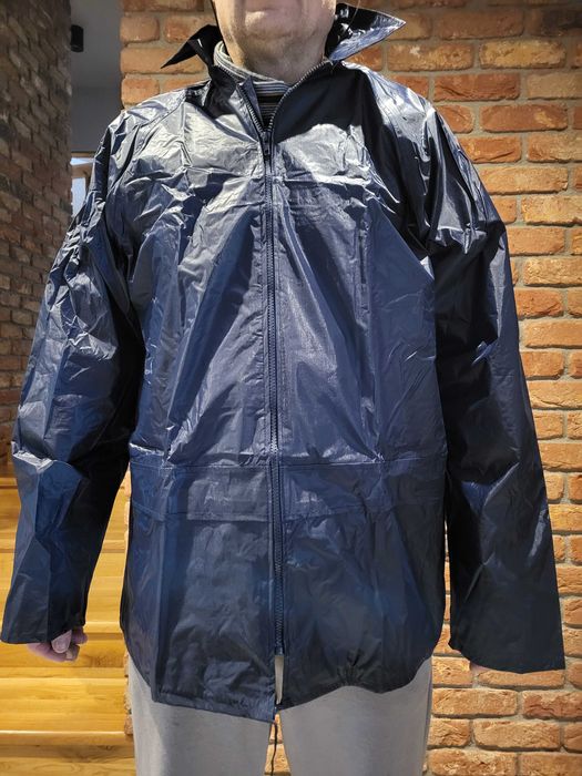Kurtka wodoodporna przeciwdeszczowa ochronna rozpinana kaptur XXXL
