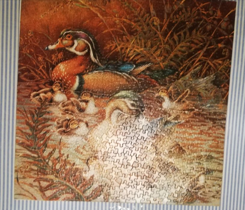Puzzle de patos com cerca de 40 anos.