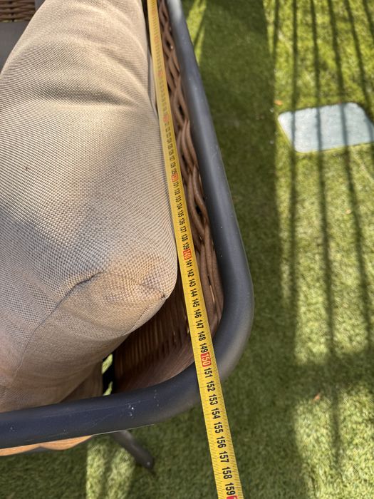 Zestaw mebli ogrodowych – sofa + 2 fotele  (nowoczesny styl)