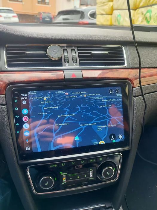 Rádio Skoda Superb 2 Android 14 com GPS (Artigo Novo)
