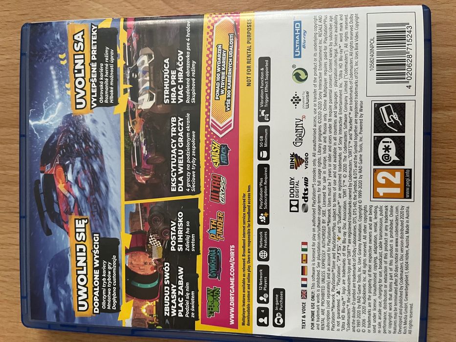 Dirt 5 Na Ps5 STan Idealny