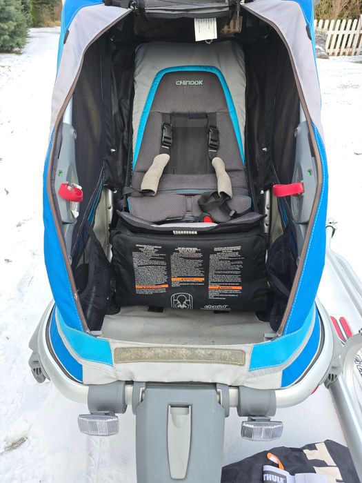 Thule Chariot Chinook 1 osobowa Przyczepka rowerowa z zestawem nart