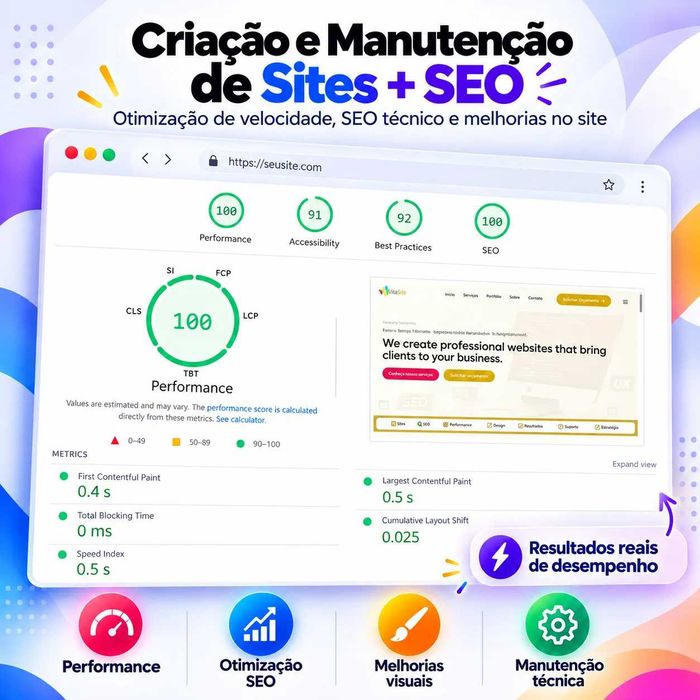 Criação e Manutenção de Sites + SEO