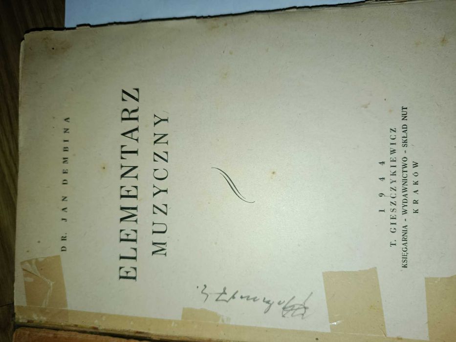 Przedwojenny " Elementarz muzyczny"