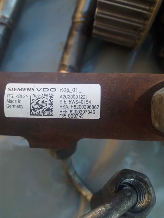 renault 1.5 DCI kompletny układ wtryskowy SIEMENS