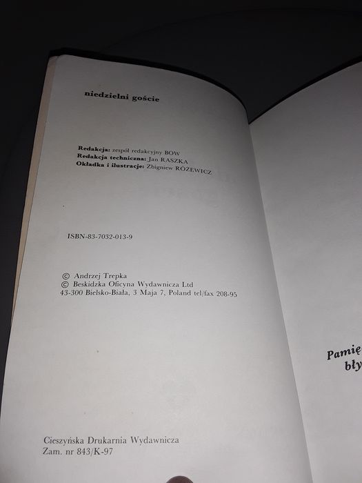 Niedzielni goście Trepka powieść science fiction