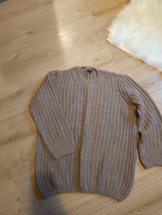 Swetr ciepły wełna + moher