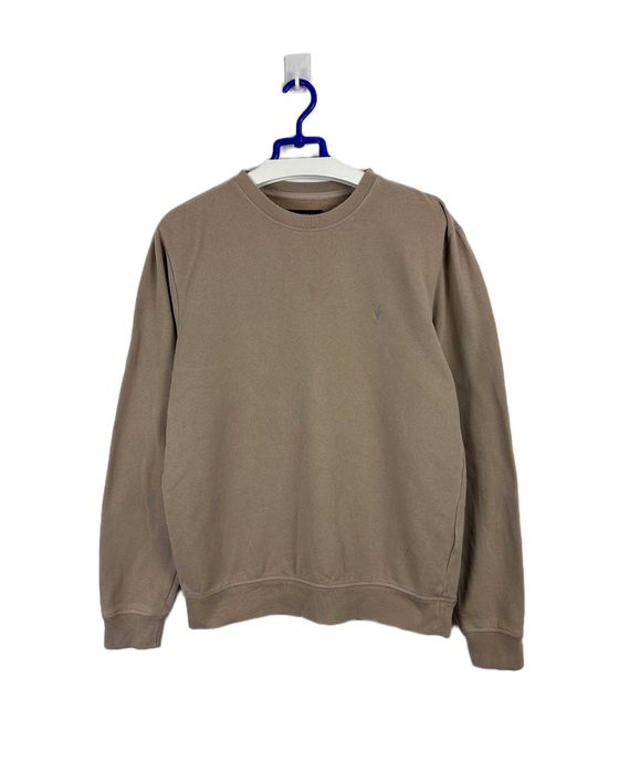 Bluza męska ALL SAINTS Raven Crew beżowa casual basic r. M