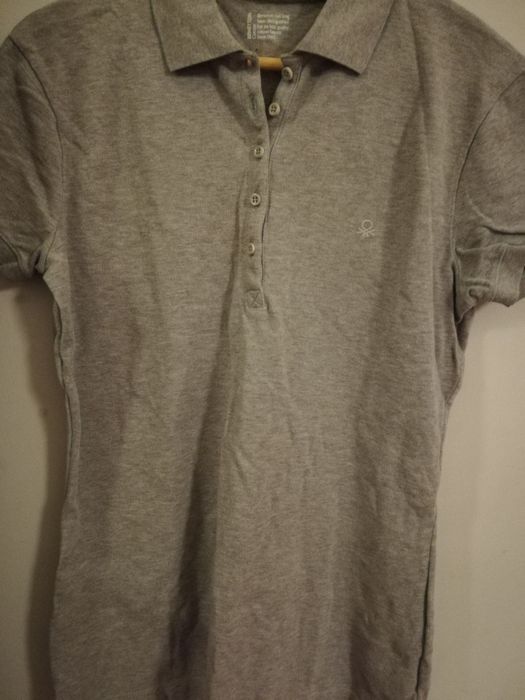 Promoção! Polo Cinzento benetton