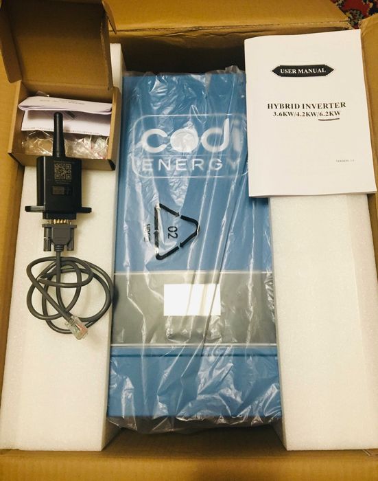 Инвертор гибрид Codi Energy 6,2 кВт 48V (MPPT 6500w 120a) + (Wi - Fi)