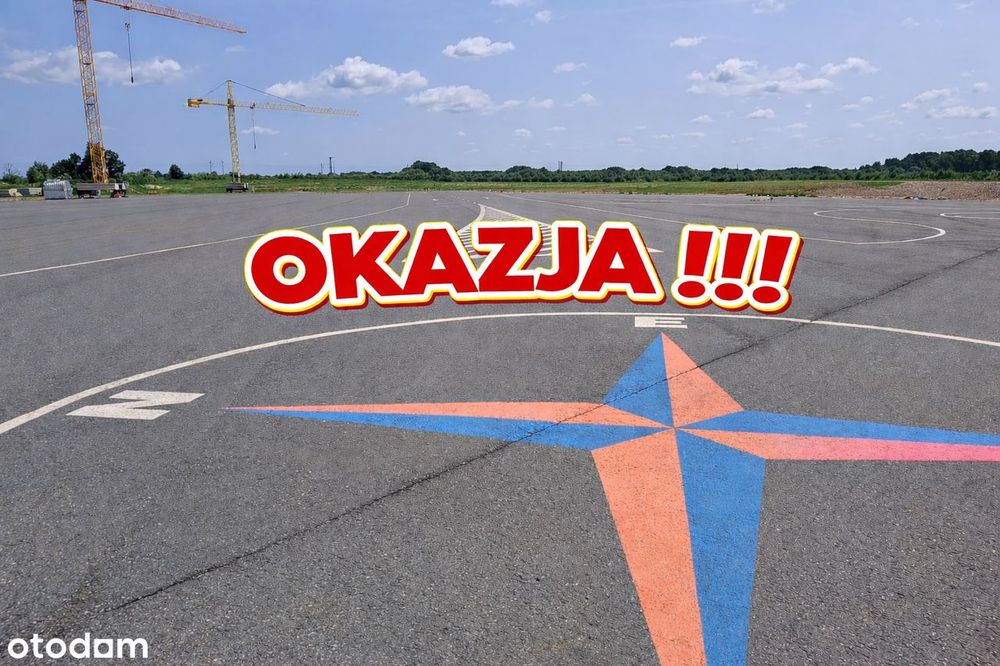 Działka inwestycyjna 9,50 ha - teren utwardzony - asfalt, kostka
