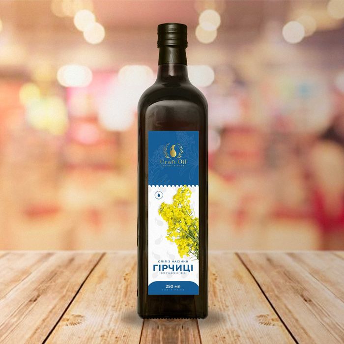 Масло семян горчицы | Олія насіння гірчиці сиродавлена | CraftOil