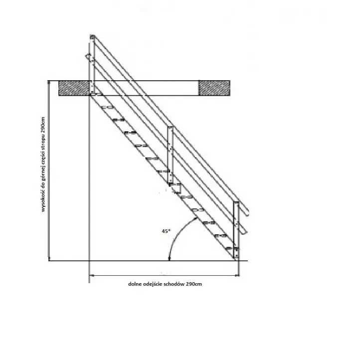 SCHODY młynarskie tymczasowe budowlane NOWE Producent
