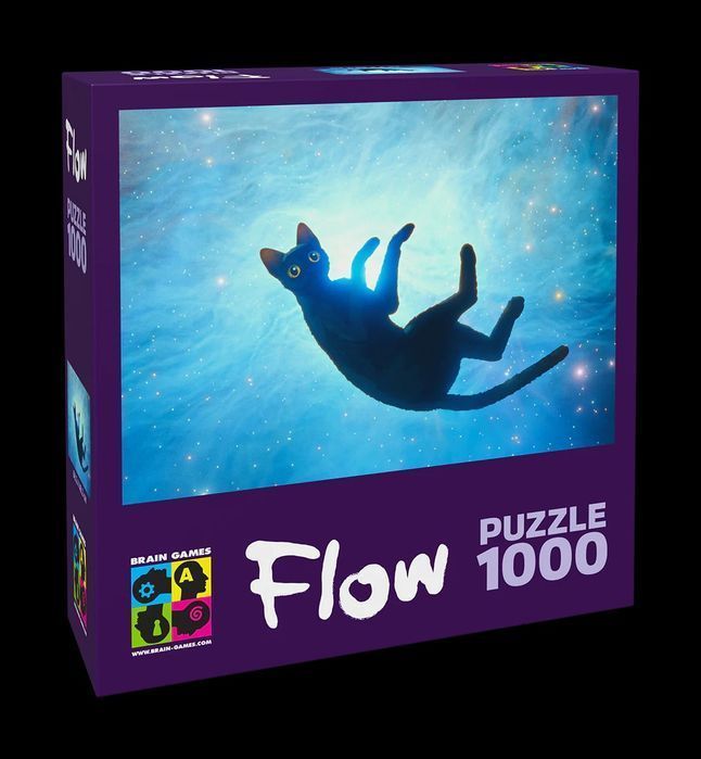 Puzzle 1000 Flow - Black Cat Granna Nowa Nieużywana