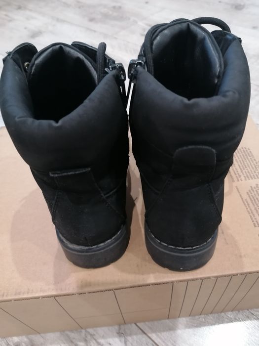 Kozaki dziewczęce czarne rozmiar 37