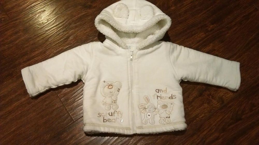 Kurteczka, kożuszek płaszczyk dla niemowlaka na chrzest i nie tylko