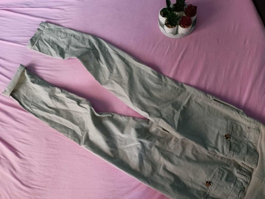 beżowe spodnie ciązowe eleganckieh&m mama 36 S