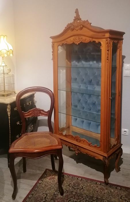 Vitrine (Cristaleira Louceiro  Livreiro Expositor Oratório) Luís XV