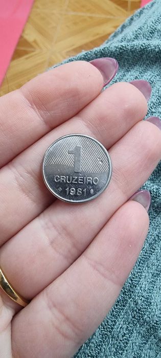 1 moeda cruzeiro cana de açúcar