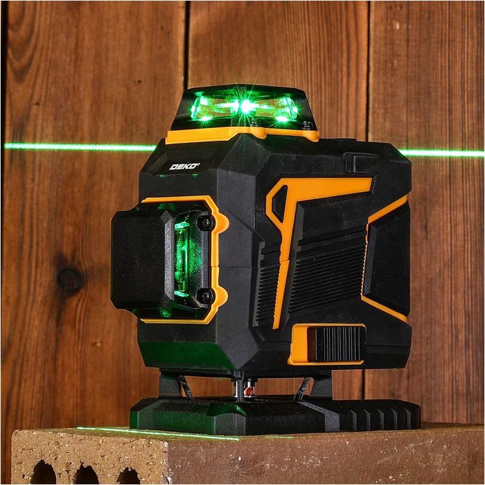 poziomica laserowa, laser 3x360 zielona wiązka nowy gwarancja