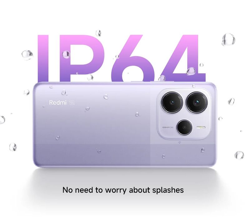 Redmi Note 14 5G Global Version 8/256 GB (NFC, 6,7", 120 Гц, MTK 7025, 108 Мп) Midnight Black/Lavender Purple
