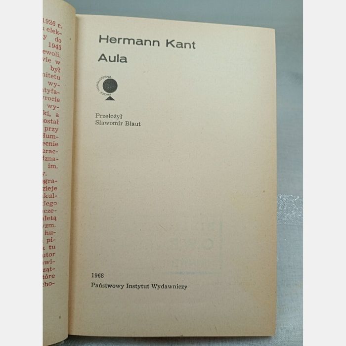 Aula. Herman Kant