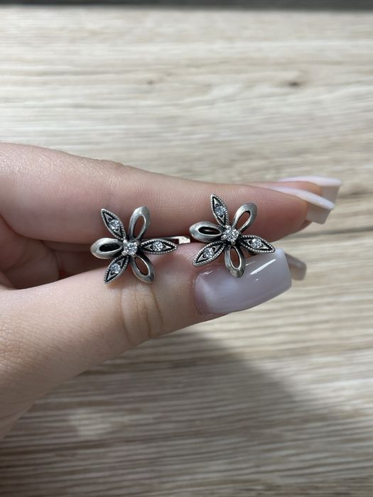 Серебряные сережки