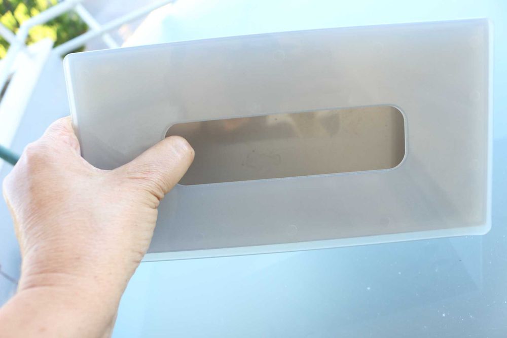 Suporte de parede para lenços de papel Inox