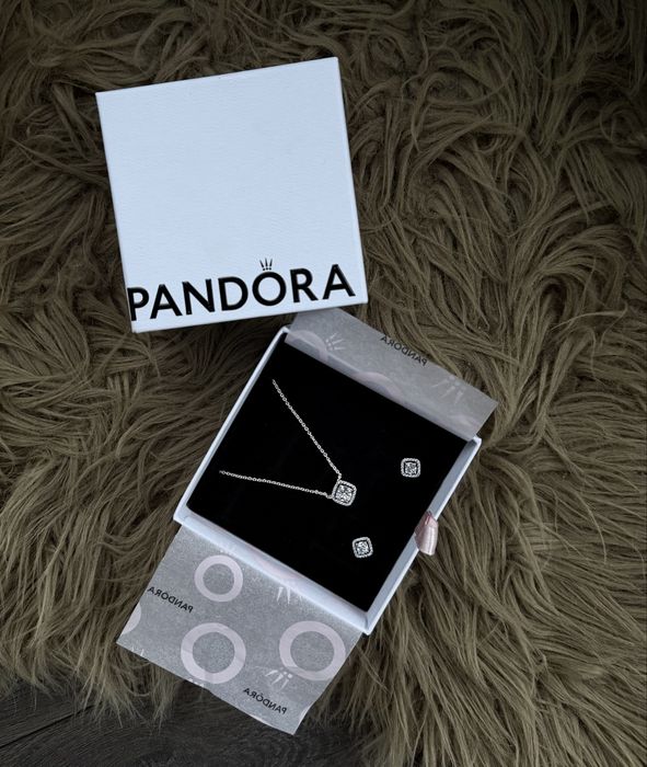 Набір Pandora кулон і сережки нові